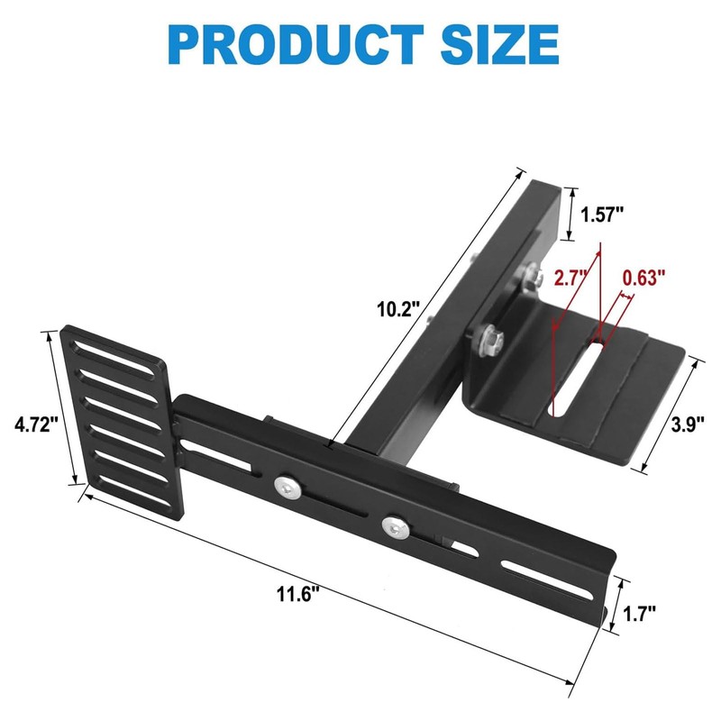 Sidasu 2 Pack Headboard Brackets for Metal Adjustable Bed,Universal Adjustable