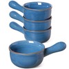 LE TAUCI Soup Bowls with Handle, 15 Oz Ceramic French