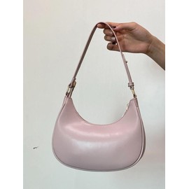 Women's 2025 Fall Summer Half-moon Shoulder Bag, Y2k Trendy Handheld Bag, All-match Commuter Hobo Bag for Daily & Work Use for Back To School, As Girlfriend Gifts, Unique Bags:_Dark Brown_Please Refer To The Pictures for Dimensions