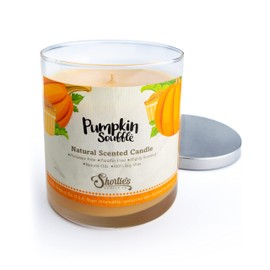Pumpkin Souffle Scented Natural Soy Candle, Essential Fragrance Oils, 100% Soy, Phthalate & Paraben Free, Clean Burning, 9 Oz.