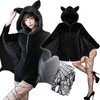 Milky Time Bat Halloween Cosplay Vampire Costume Set with Fishnet