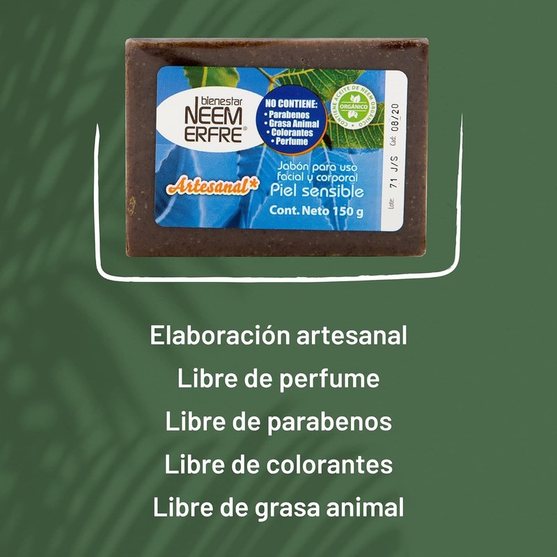 NEEM ERFRE | Pack de 3 jabon natural para piel