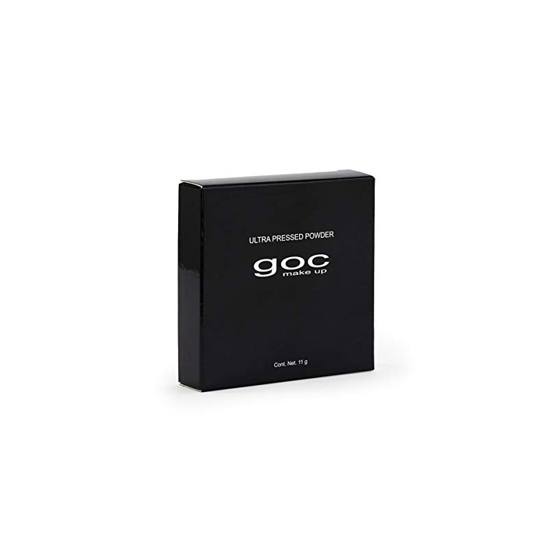 GOC, Polvo compacto mineral, Ultramineral Pressed Powder, Cobertura mediaCompleta, Textura
