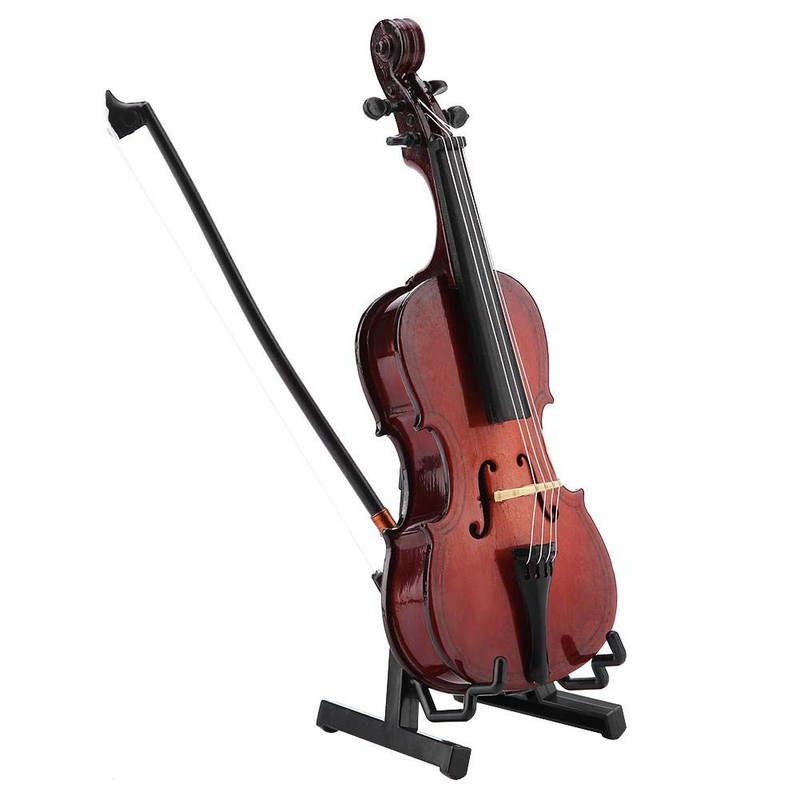 Miniature Cello 5.5 Inch Mini Cello Model with Wooden Musical