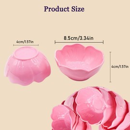 10 Pcs Essential Oil Bowl Set, 3.34 Inch Petal Mask Bowls Beauty Tool Skin Care Bowl Diy Face Mask MixingBowl for Home Salon, Pigment Preparation
