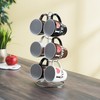 Home Basics Mug Set with Stand, 6 Piece