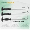Green Medical Bone Hook Retractors set of 3 Knee Raiser