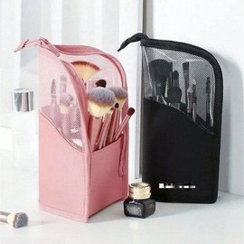 Portable Clutch Brush Bag for Women's Cosmetics: Eyebrow & Lipstick Storage Storage (Random) 35ea