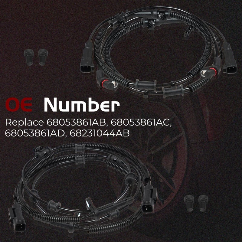 Dexepe 4 PCS Front and Rear ABS Wheel Speed Sensor