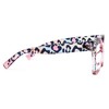 Zeelool Square Eyeglasses Frames for Women Pink Leopard Glasses Fashion