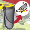 Spares2go Full Face Protective Shield Strimming Trimming Chainsaw Garden Metal