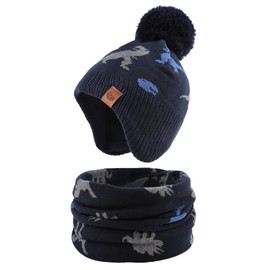 XIAOHAWANG Baby Knitted Winter, Boy’s Warm Children's Hat, Beanie Hat, Thick Winter Hat for Autumn, Winter
