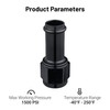 EVIL ENERGY 6AN Female to 1/2" Barb Hose Fitting Straight