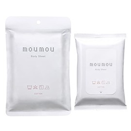 mou Mou Body Sheet, Cotton (Warm and Clean Scent), Pack of 12