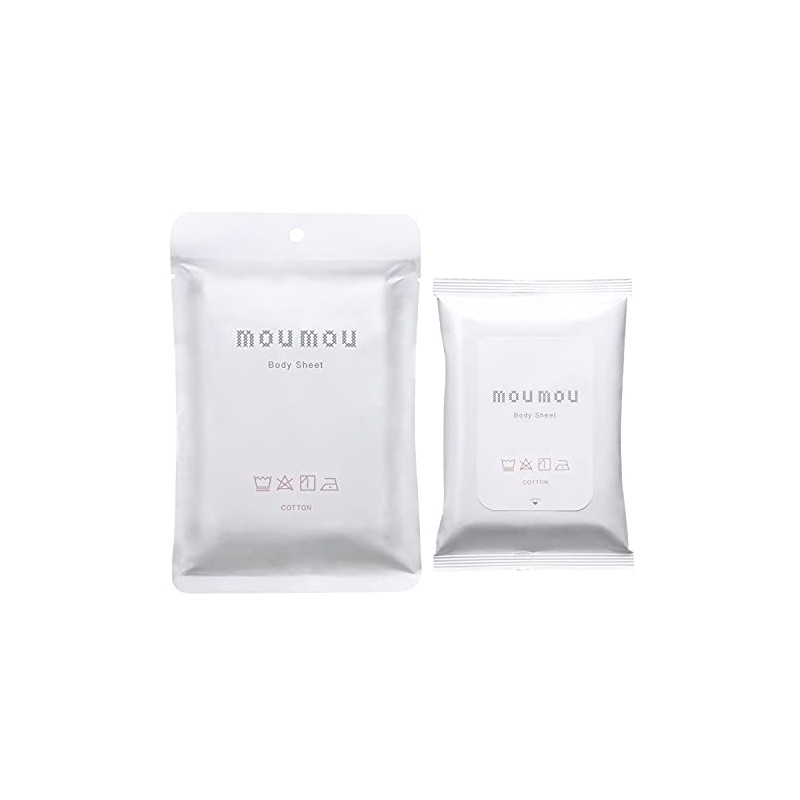 mou Mou Body Sheet, Cotton (Warm and Clean Scent), Pack