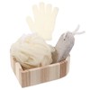 IWOWHERO Foot Scraper Body Scrubber Set Bath Tool Kit Ideal