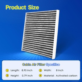 3 Pack Cabin Air Filter Replacement for CF10709, 2005-2016 SPORTAGE, Replace 97133-2E200, 97133-2E200