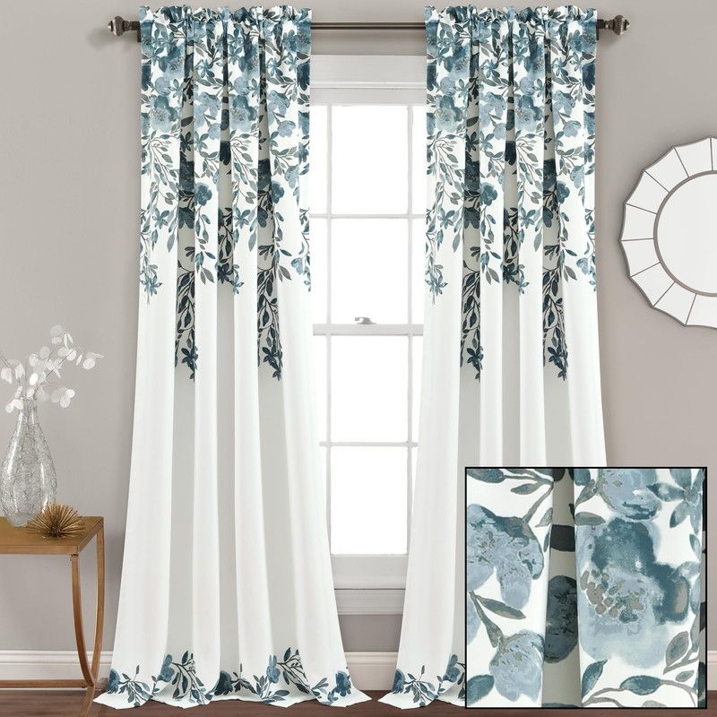 Lush Decor Tanisha Curtains - Light Filtering Window Panel Set,