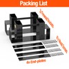 Ultdiyer Firewood Rack Outdoor Log Storage Bracket Kit,Heavy Duty Fire