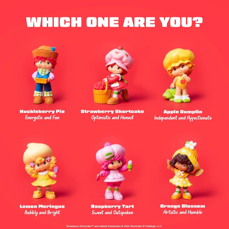 Strawberry Shortcake 2.5" Collectible Figure - Case of 12 Assorted