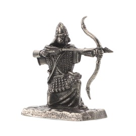 Kisangel Medieval Knight Figures Retro Guard Ornaments for Toy Desk Decor Miniature Figures for Party
