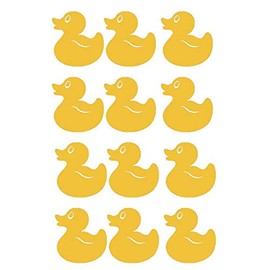 12 Rubber Ducks Vinyl Decal Tile Stickers Bathroom Bedroom Duck Vinyl Wall Art Car Decal