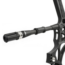 Archery Bow Stabilizer 7/9/11/12/15 inch Bow Balance Bar Carbon Fiber Stalizer Rod Extension Pole Rod Bow Stabilizer Weight Silencer Damping for Recurve Bow and Compound Bow (11inch)