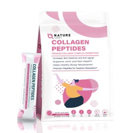 NATURE TARGET Multi Collagen Peptides Powder - Type I, II, III, V, X - Enhanced Absorption, Hydrolyzed Collagen Peptides with Prebiotics, Sugar-Free, Support Skin Hair Nail & Joint, Non-GMO
