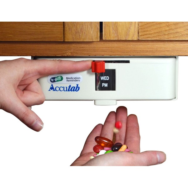 e-Pill Pill Dispenser - Accutab - Weekly - Up to 3 Times Per Day - Large Capacity Pill Organizer