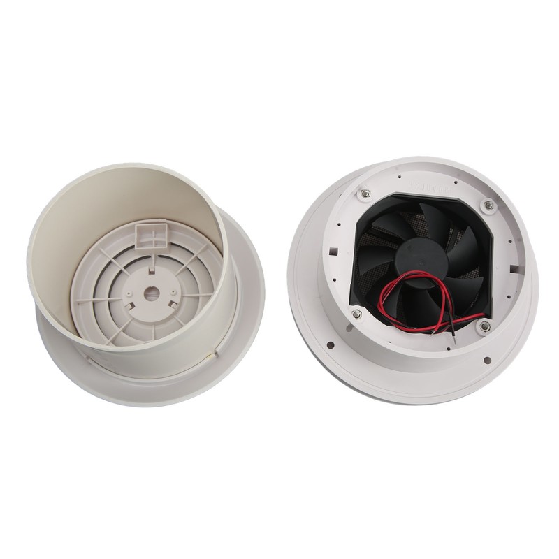 RV Mini Vent Fan White Round Noiseless Compression Resistant Vent