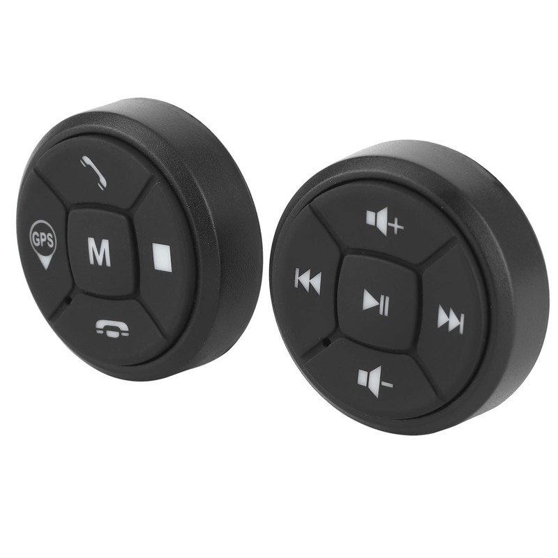 Duokon 1W Steering Wheel Control Button, Wireless GPS Wireless Bluetooth