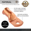 Conext Link 5pcs 4/0 AWG 5/16" Copper Wire Ring Terminal