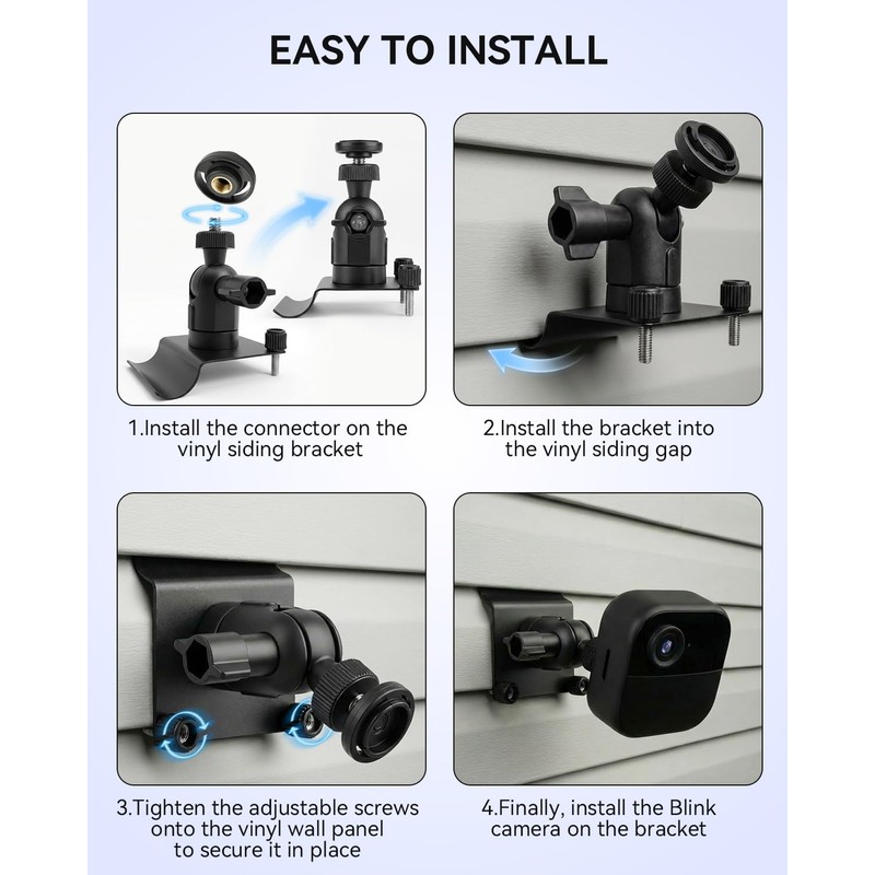 2Pack Vinyl Siding Mount Compatible with Blink Outdoor 2K+/ Blink