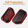 Sindeda for Jeep Key Fob Cover with Keychain Soft Full
