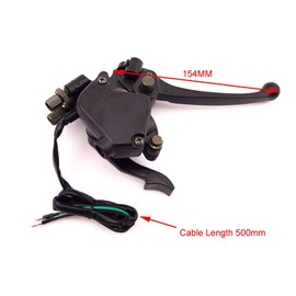 TC-Motor Thumb Throttle Accelerator Brake Lever For 50cc 70cc 90cc 110cc 125cc 150cc 250cc ATV QuadTaotao Sunl Kazuma Peach Roketa Coolster Buyang Coolsport Eagle JCL Peace