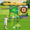 Golf Chipping Game Set – Double-Sided Mat with Stand, Fun
