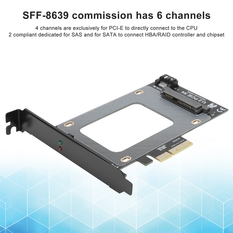 U.2 Adapter to SFF8639 Adapter Card PCIE Converter Expansion Board