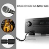 GELRHONR 6.35 mm 1/4 Inch TRS Splitter Cable, Stereo 6.35
