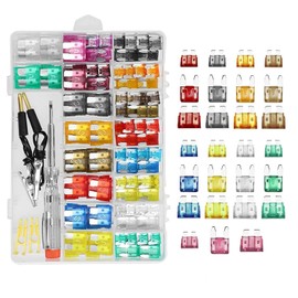Arwrilt 306 PCS Car Fuses Assortment Kit, Medium Small Mini 3 Sizes Fuse Kit with Fuse Puller Circuit Tester, 2A 5A 7.5A 10A 15A 20A 25A 30A 35A Mixed Blade Fuses Replacement Kit (Multicolored)