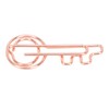 100Pcs Paper Clip Metal Rose Gold Color Urheen Design Paperclip