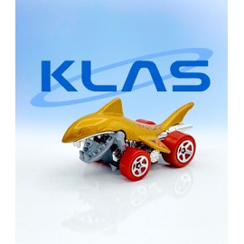Hot Wheels SharkBite (Gold & Red) 1/5 HW Mega Bite - 2024-18/250 (Short Card) - COMES IN A KLAS CAR KEEPER SHORT CARD PROTECTOR CASE - HTC01