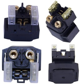 GLENPARTS 12V Starter Motor and Relay Solenoid for Yamaha YFM350 Raptor 350 SE 2005 2006 2007 20A ATV