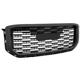 HECASA Front Grille Grill Compatible with 2015-2020 GMC Yukon/Yukon XL Bumper Grill Denali Style Painted Black