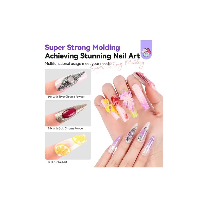 Saviland 3d Sculpting Gel Transparente 2pcs, Gel Moldeador
