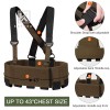 KRYDEX Concealed Carry Low-Vis Ready Chest Rig Elastic Cummerbund Coyote