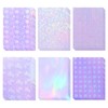 36 Sheets Holographic Sticker Paper, Clear Vinyl Sticker Laminate Film