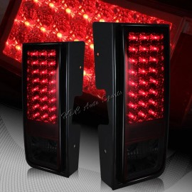 HDC Autosports For Hummer H2 Red/Smoke Lens Full LED Rear Brake Stop Tail Lights Lamp Pair L+R