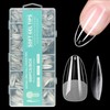 Gaivek 600 Pcs False Nail Tips, Medium Almond Gel Nail