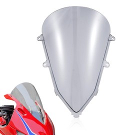 Motorcycle Windshield Deflector Double Bubble Windscreen Fit for CBR650R CBR 650R 2019 2020 2021 2022 2023 2024 2025 Wind Shield Screen Visor Flyscreen, Smoke