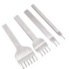 4Pcs 1/2/4/6 Prong Leather Craft Tool Hole Punches Lacing Stitching